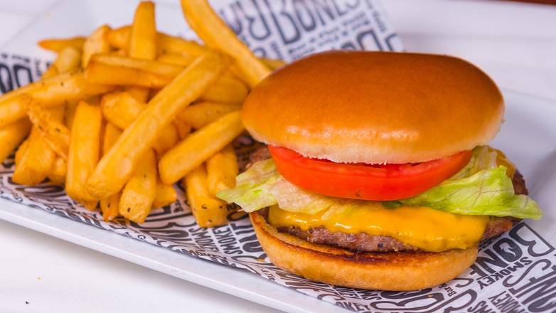 Order Kid's Cheeseburger food online from Smokey Bones BBQ and Grill store, York on bringmethat.com