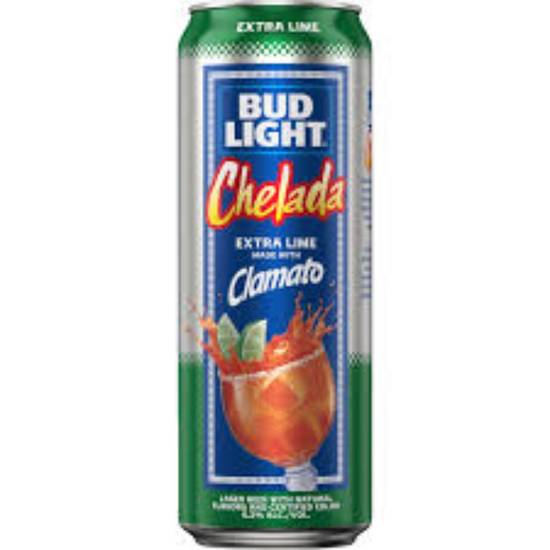Order BUD LIGHT CHELADA EXTRA LIME 25oz CAN food online from Duke Liquor & Jr. Market store, Los Angeles on bringmethat.com