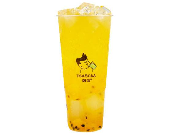 Order Pineapple & Passionfruit Green Tea w. Lime Jelly food online from Tsaocaa store, Philadelphia on bringmethat.com
