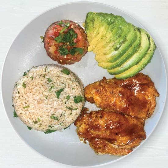 Order BBQ Chicken Platter food online from Carrot Express store, Weston on bringmethat.com
