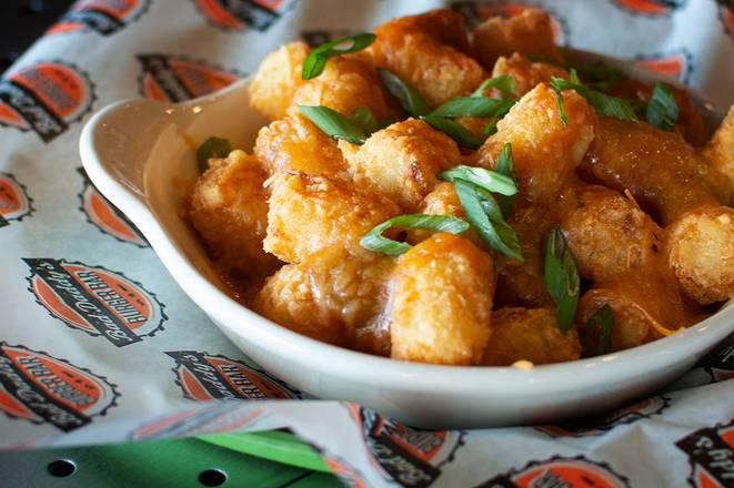 Order Green Chile Cheese Tots food online from #204 Bad Daddy Burger Bar store, Greenwood Village on bringmethat.com