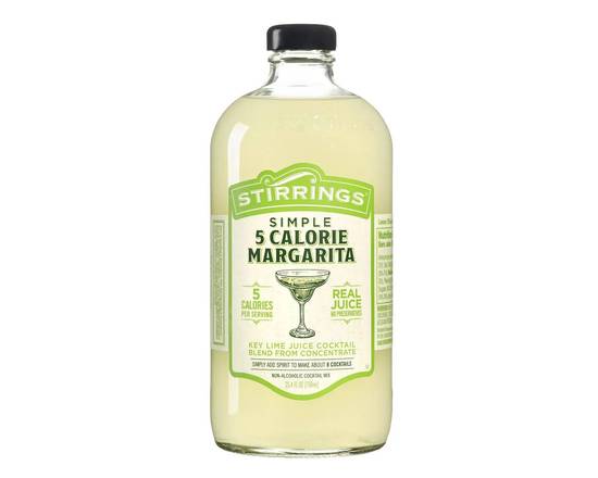 Order Stirrings Simple Margaritaa Cocktail Mix, 750mL food online from Golden Ox Liquors store, Saint Augustine on bringmethat.com