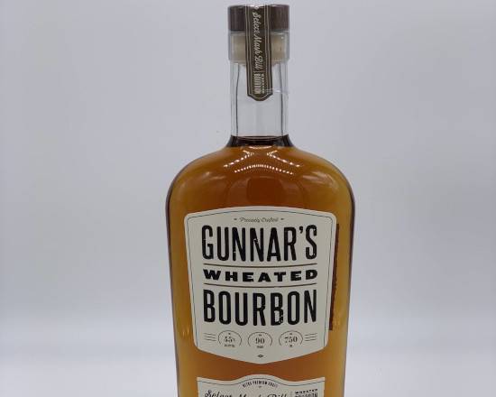 Order Gunnar's Wheated Bourbon Whiskey 750ML (45%ABV) food online from Golden Ox Liquors store, Saint Augustine on bringmethat.com