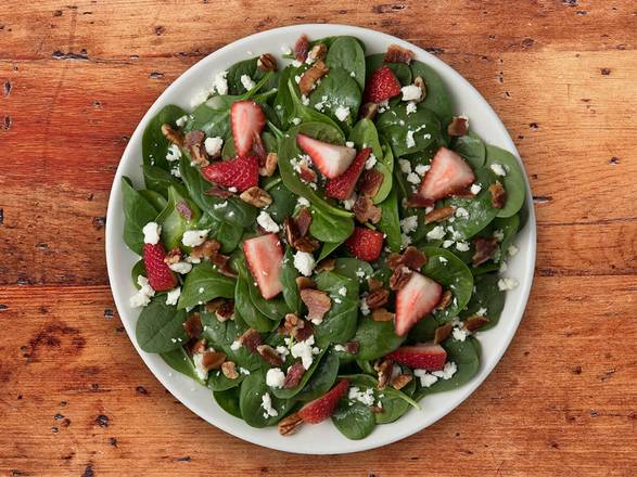 Order Strawberry Bacon Spinach Salade food online from La Madeleine Country French Cafe store, Harahan on bringmethat.com