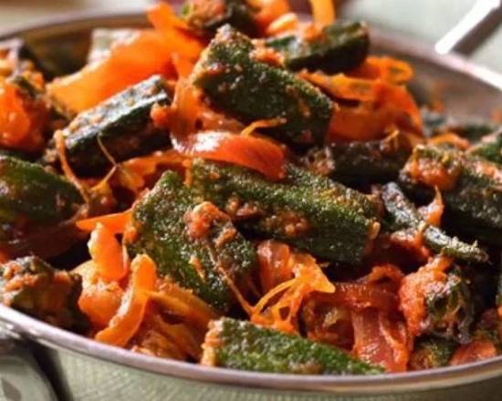 Order Bhindi Masala food online from Falak Restaurant store, Lombard on bringmethat.com
