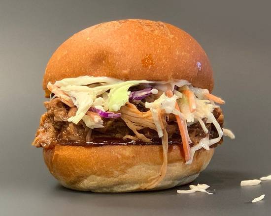 Order Pulled Pork Sandwich food online from Toxic Burger store, Eugene on bringmethat.com