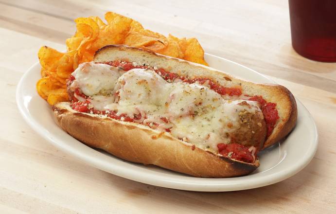 Order Meatball Parmigiana Sub food online from Johnny New York Style Pizza store, Lawrenceville on bringmethat.com
