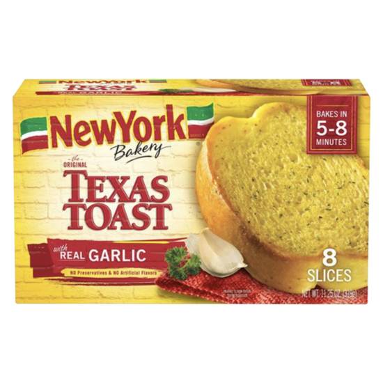 Order New York Bakery Frozen Garlic Texas Toast 11.25oz food online from Everyday Needs By Gopuff store, Fairfield on bringmethat.com