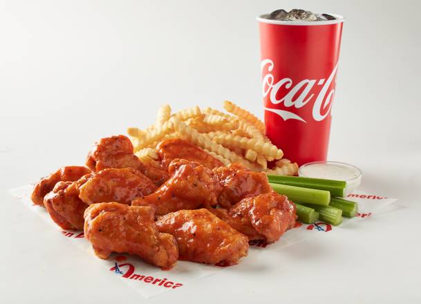 Order 20pcs. Wings Meal - Fries and Drink food online from American Deli store, Greensboro on bringmethat.com