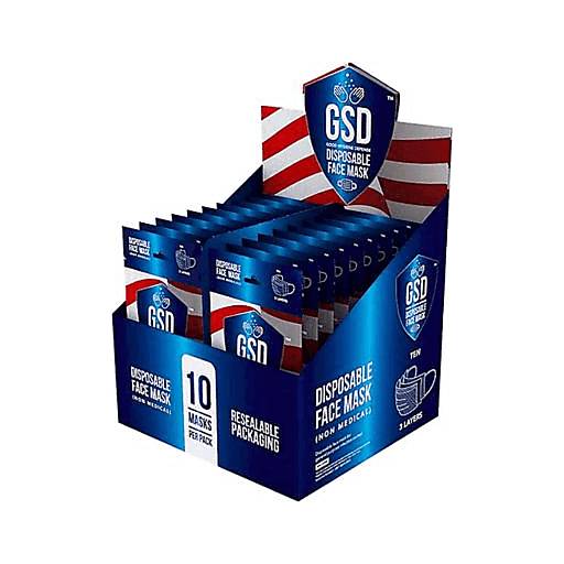 Order GSO Disposable Protective Mask (10 CT) 130862 food online from Bevmo! store, Albany on bringmethat.com