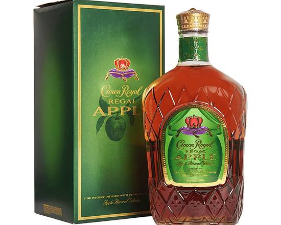 Order Crown Royal Regal Apple, 1.75L whiskey (35.0% ABV) food online from Golden Ox Liquors store, Saint Augustine on bringmethat.com