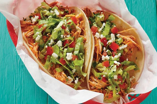 Order Shredded Chicken Taco food online from Fuzzy's Taco Shop store, Riverview on bringmethat.com
