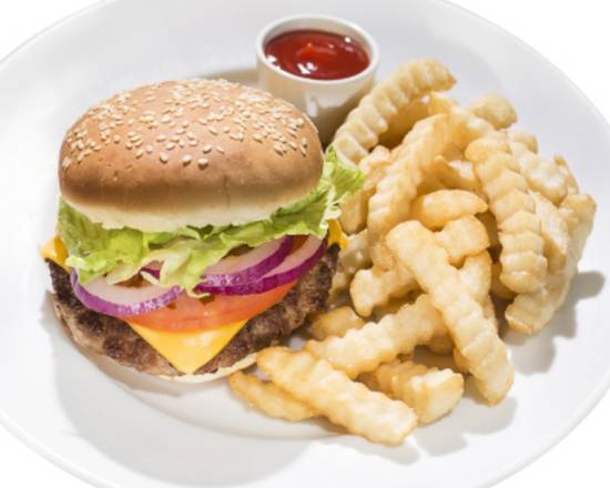 Order Cheeseburger Combo food online from L&L Hawaiian Bbq store, Chula Vista on bringmethat.com