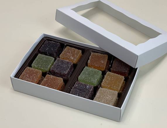 Order Pâte de Fruit - Box of 12 (Variety of Flavors) food online from Lb Cake Stop store, Baldwin Park on bringmethat.com