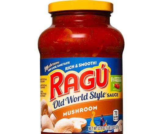 Order Ragu Sauce With Mushrooms 24oz food online from Fresko Market store, Miami on bringmethat.com