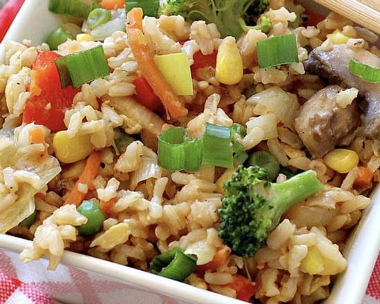 Order Vegetable Fried Rice food online from Red Apple Chinese Restaurant store, Harahan on bringmethat.com