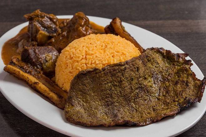 Order Seco de Chivo con Carne Asada food online from El Guayaquileno Restaurant store, Elmhurst on bringmethat.com