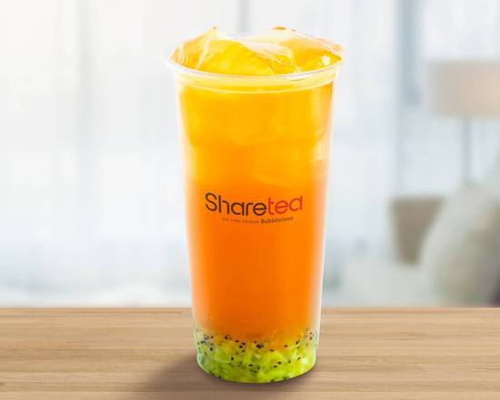 Order Peach Kiwi Tea with Aiyu Jelly food online from Sharetea store, Fountain Valley on bringmethat.com