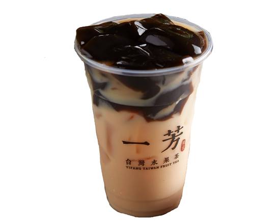 Order Coffee Jelly Black Tea Latte / 咖啡凍鮮奶茶  food online from Yifang Taiwan Fruit Tea store, SF on bringmethat.com