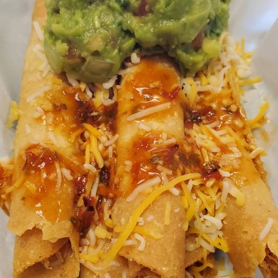 Order Beef Roll Taquitos Plate food online from Cilantros store, Maricopa on bringmethat.com