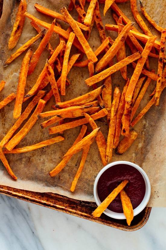 Order Sweet Potato Fries food online from Habeeb Grill By Pita Grill And Creperie store, Franklin on bringmethat.com