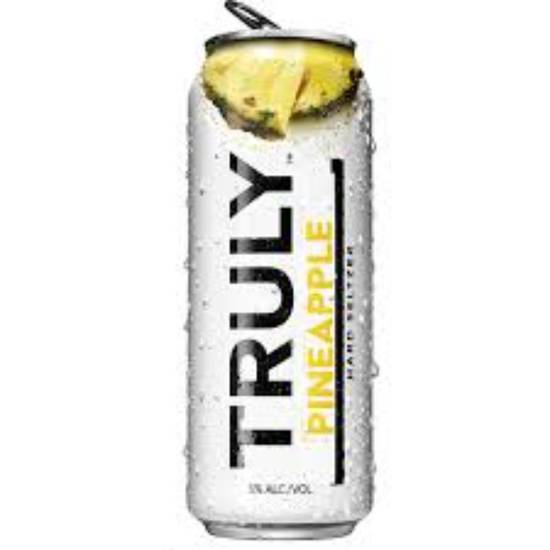 Order TRULY SELTZER PINEAPPLE 24oz can food online from Duke Liquor & Jr. Market store, Los Angeles on bringmethat.com