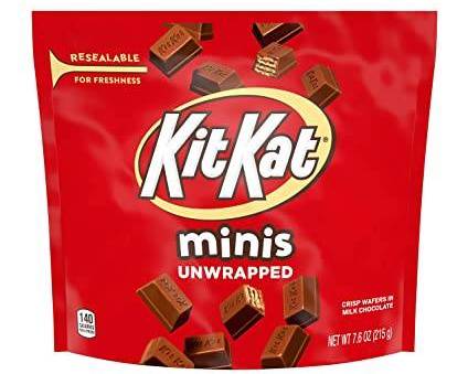 Order Kit Kat Minis 7.6 oz Bag  food online from Trumbull Super Stop store, Trumbull on bringmethat.com