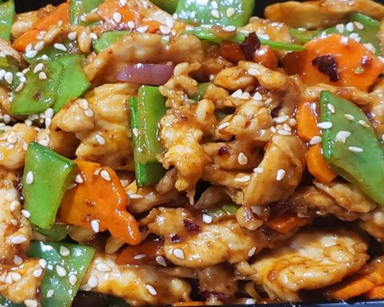 Order Spicy Szechuan Sesame Chicken 四川芝麻雞 food online from Jin Ding Restaurant store, Bryn Mawr on bringmethat.com