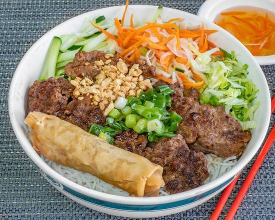 Order 44. Bun Bo Nuong Cha Gio food online from Pho Ty Ii store, Hayward on bringmethat.com