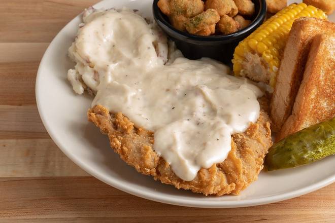Order Chicken Fried Steak food online from Rib Crib BBQ & Grill store, Joplin on bringmethat.com