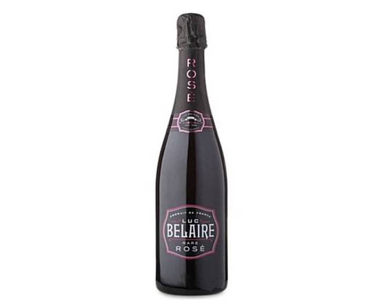 Order Luc Belaire Rare Rose (Black), 750mL sparkling wine (12.5% ABV) food online from Woodbury Wine & Spirits store, ORLANDO on bringmethat.com