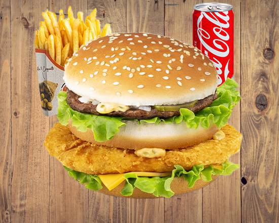 Menu chicken cheese burger