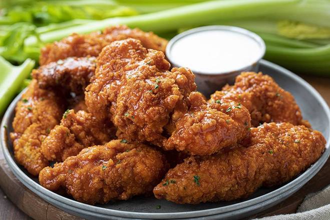Order Chicken Tenders (4 pcs) w/ BBQ Dipping Sauce food online from Grilled Cheesin store, Fort Myers on bringmethat.com