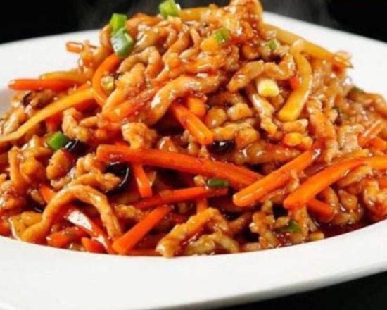 Order 鱼香肉丝️ Yuxiang Shredded Pork food online from Min Chef store, Tustin on bringmethat.com