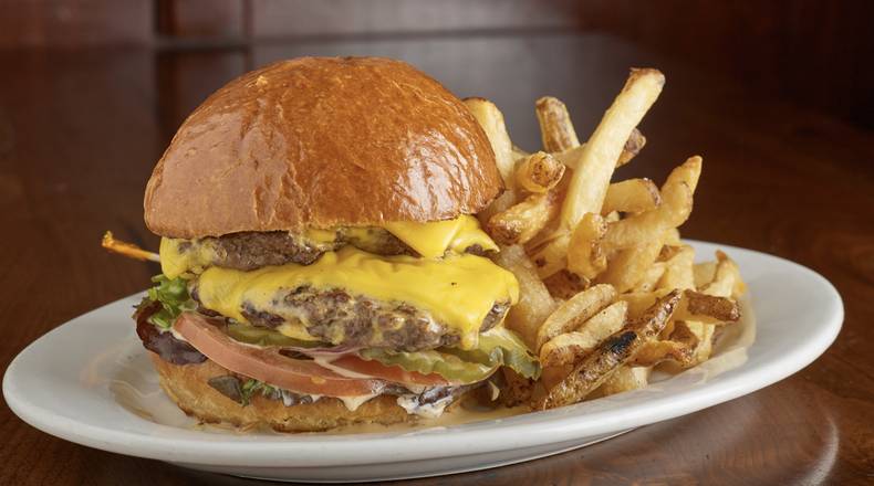 Order All American Double Cheese Burger food online from Labriola Bakery Cafe store, Oak Brook on bringmethat.com