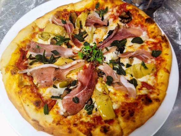 Order Capricciosa food online from Mangia E Bevi store, Oceanside on bringmethat.com