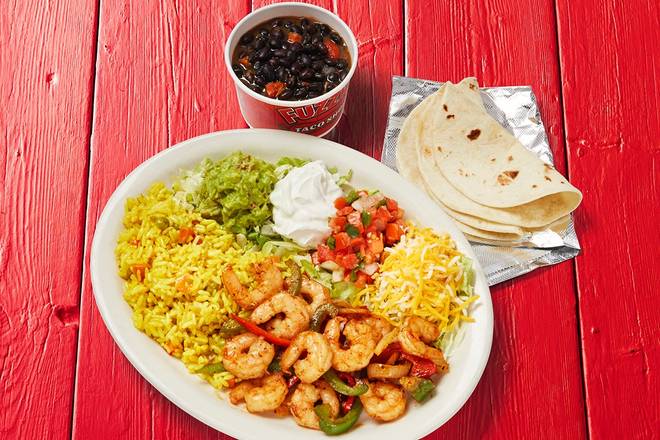 Order Fajita Shrimp Plate food online from Fuzzy's Taco Shop store, Lakeland on bringmethat.com