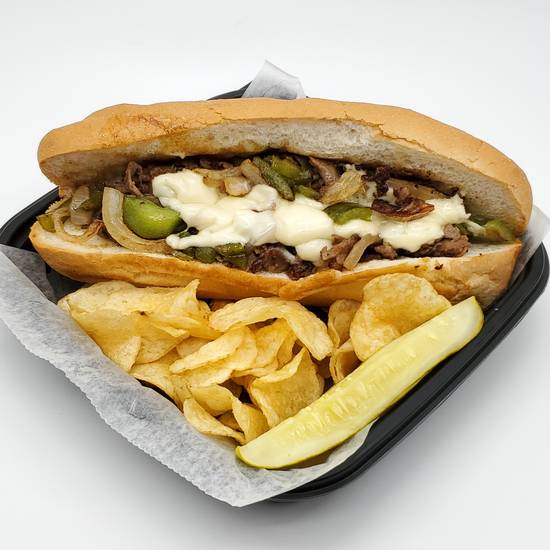 Order Cheese Steak Sandwich food online from Frenchy To Go store, Clearwater on bringmethat.com