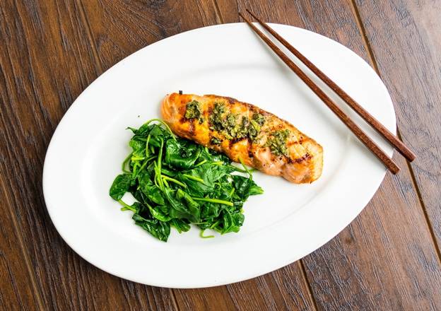 Order Thai Herb Crusted Salmon food online from Celadon Thai Kitchen store, Los Angeles on bringmethat.com