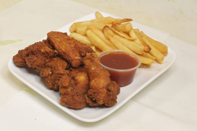 Order Chicken Wing Combo Meal (Six Pieces) food online from Koko's Mediterranean Grille store, Chicago on bringmethat.com