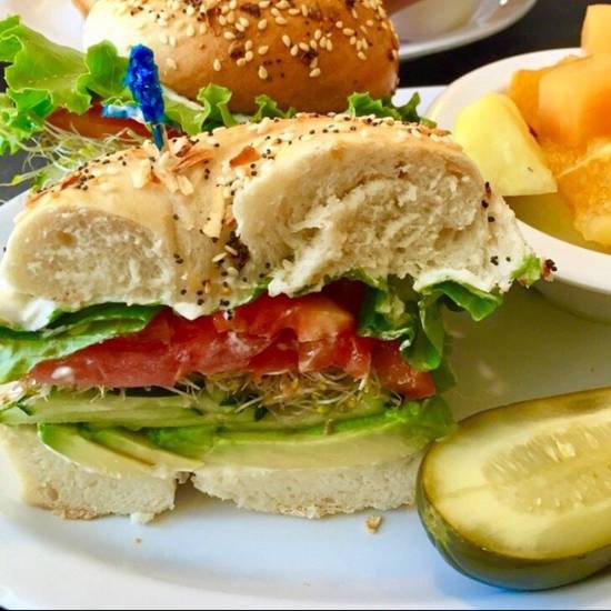 Order Veggie Sandwich food online from Bagel Nosh Deli store, Santa Monica on bringmethat.com