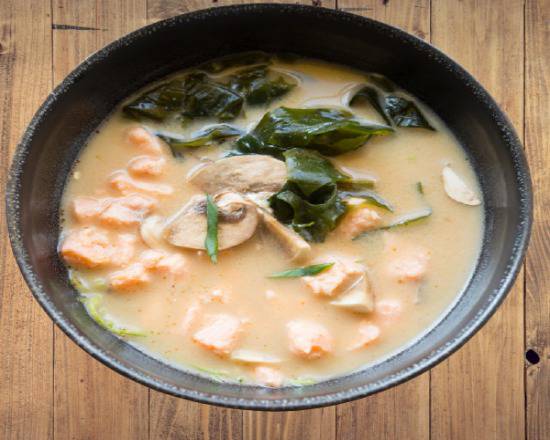 Soupe poulet au lait de coco