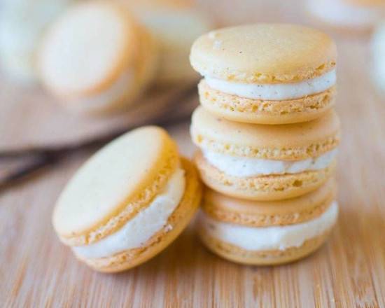 Order Creme Brulee Macaroon food online from Twice as Sweet store, Miami Springs on bringmethat.com