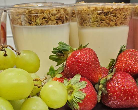 Order Lowfat Yogurt Parfaits w/ Granola food online from Long Island Bagel Cafe store, Scarsdale on bringmethat.com