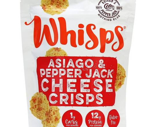 Order Whisps Cheese Crisps Asiago& Pepper Jack  food online from Fresko Market store, Miami on bringmethat.com