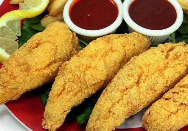 Order Whiting Fish (3 PCs Boneless) food online from Sharks Seafood & More store, Bowie on bringmethat.com