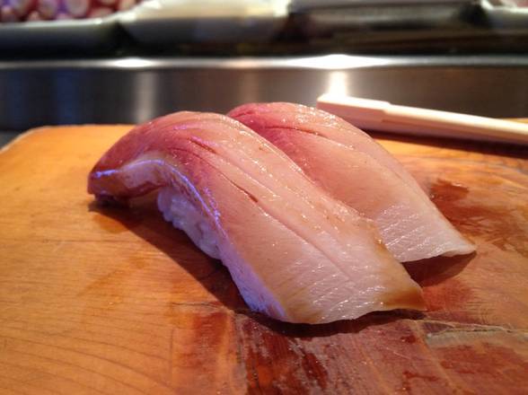 Order 45.Yellowtail (Hamachi) food online from Fuji Revolving Sushi Bar store, Cypress on bringmethat.com