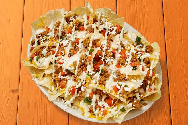 Order Seasoned Ground Beef Nachos food online from Fuzzy's Taco Shop store, Riverview on bringmethat.com