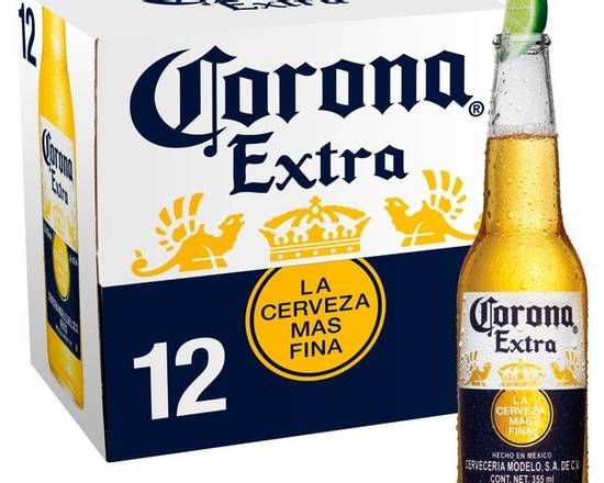 Order Corona Extra, 12pk-12oz bottle beer (4.5% ABV) food online from Golden Ox Liquors store, Saint Augustine on bringmethat.com