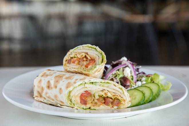 Order Turkey Pesto Lavash Wrap food online from Pita Jungle store, Glendale on bringmethat.com
